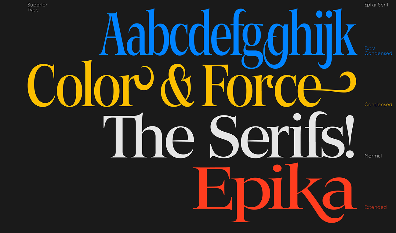 Epika Serif illustration